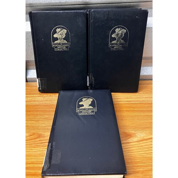 Agatha Christie Mystery Collection Lot of 3 Hardcovers Ex-Library Leatherette - Picture 1 of 16